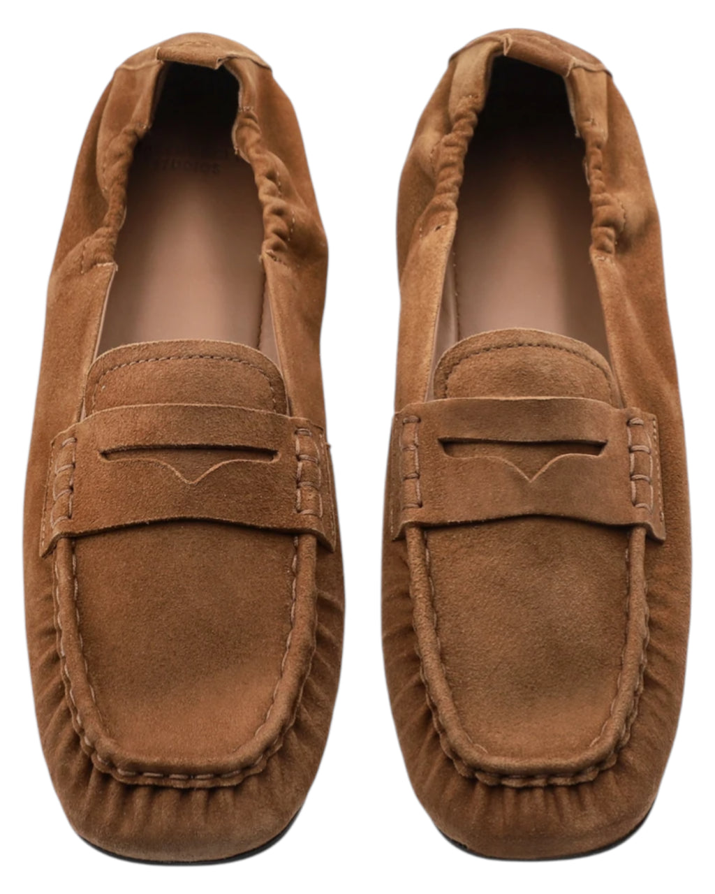 Women's Brown Suede Loafer - Women's Suede Loafer Sand