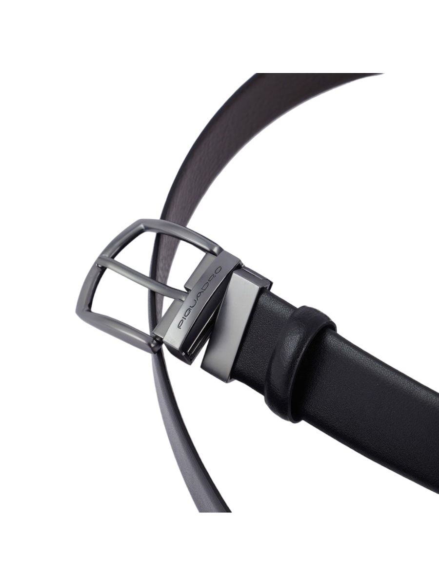 Cintura uomo reversibile con fibbia ad ardiglione-Piquadro-Cinture-Vittorio Citro Boutique