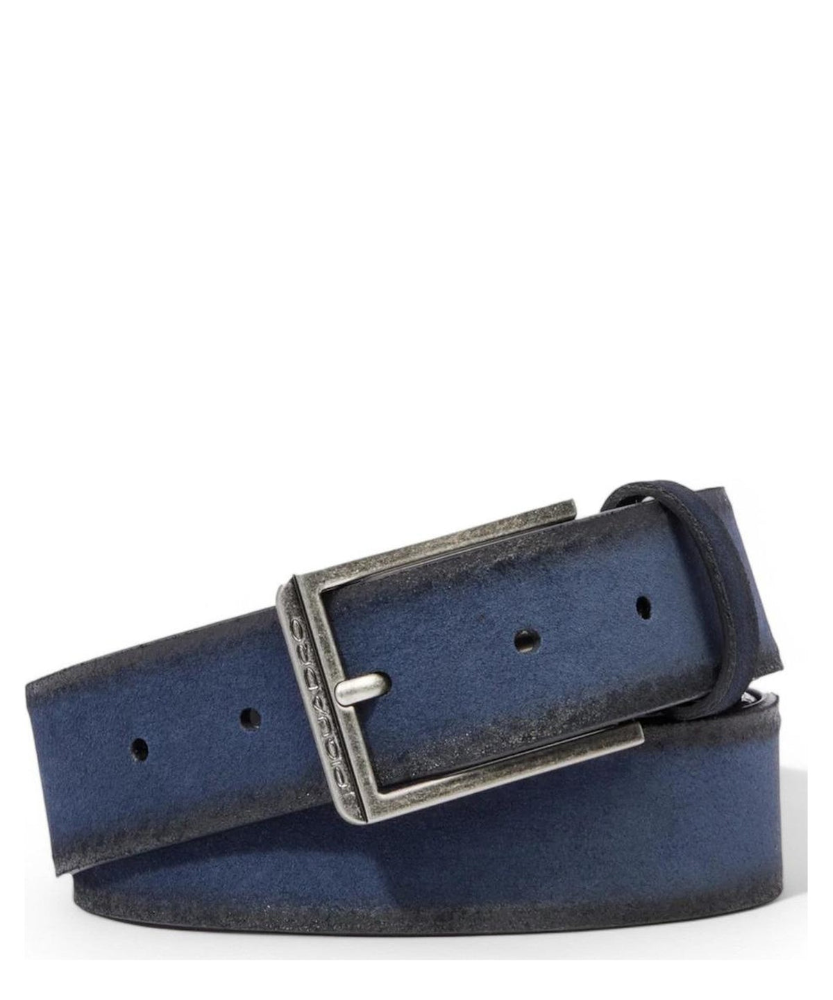 Cintura in camoscio con Fibbia ad Ardiglione-Piquadro-Cinture-Vittorio Citro Boutique