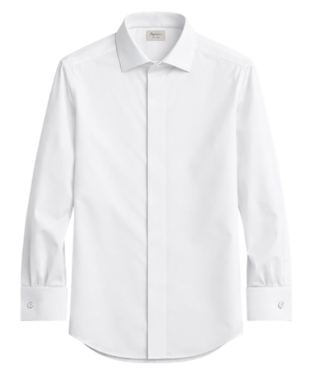 Camicia Bianca Slim Fit Uomo per Cerimonia