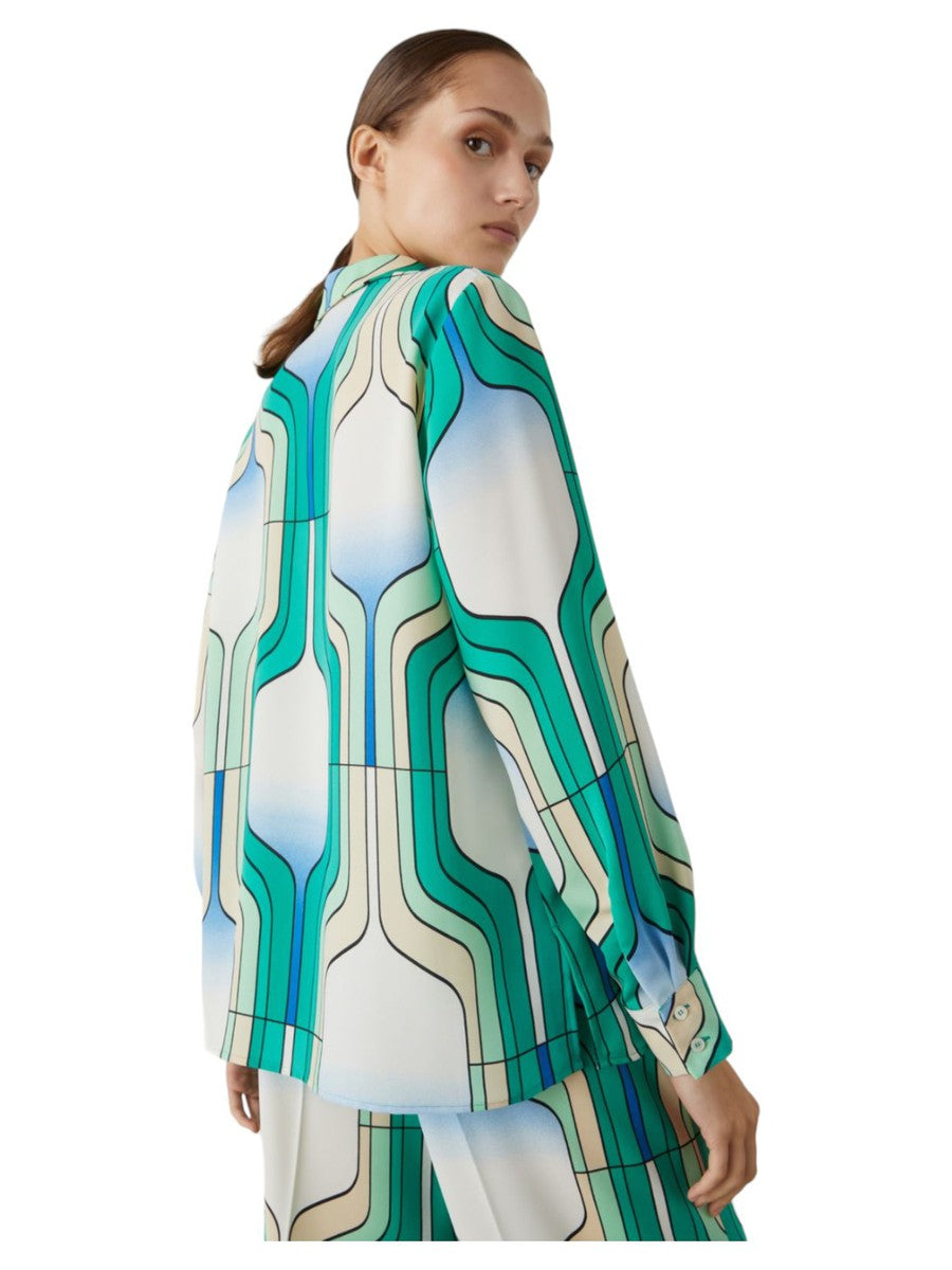 Camicia Sirena Fantasia Geometrica-Marella-Camicie-Vittorio Citro Boutique