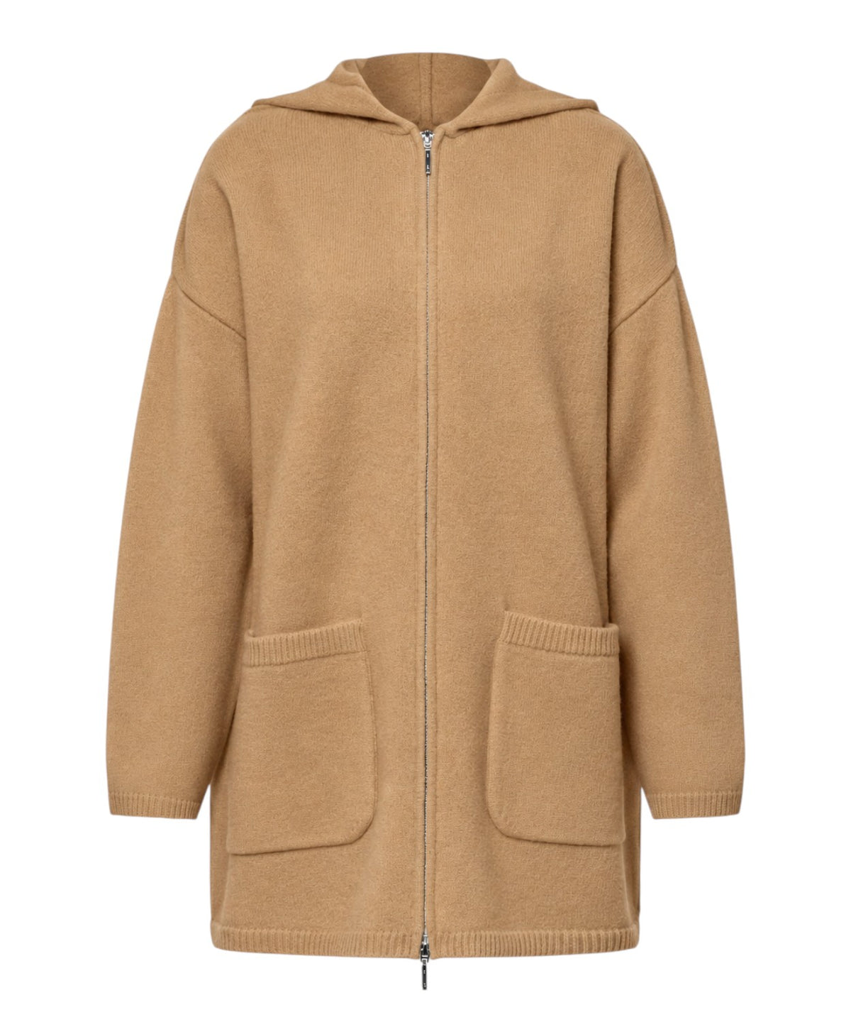 Parka MM Max Mara para mujer de paño de lana con capucha