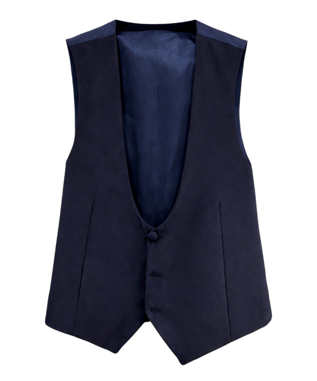 Heren gilet met enkele rij knopen en plooien - Heren ceremoniële gilet