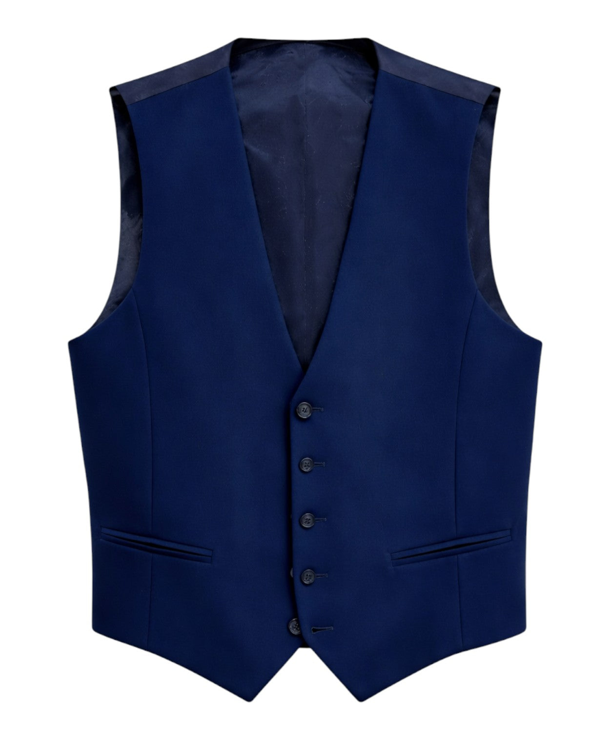 Gilet Uomo Monopetto con Tasche a Filetto