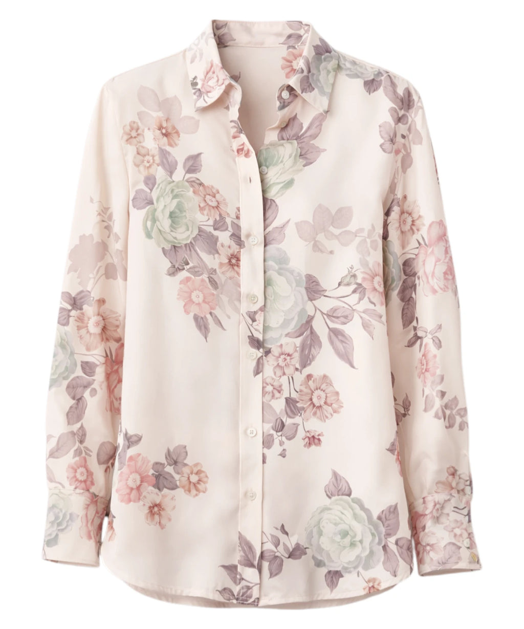 Camicia Marella SALVE in Seta con Stampa Floreale