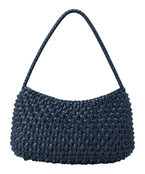 Borsa pelle intrecciata tan Basil Cactus di Dragon Diffusion