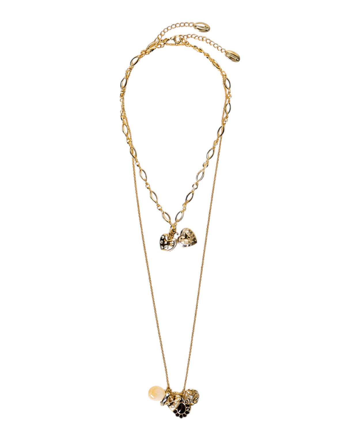 Set Collane Donna in Ottone con Cuori e Dettagli