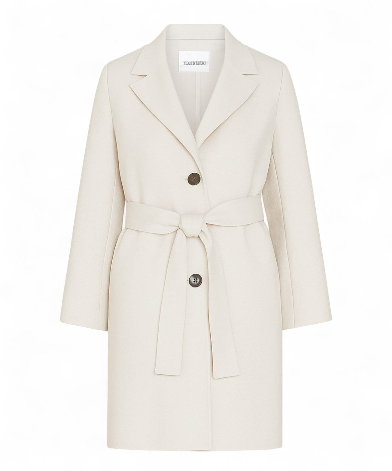 Cappotto POLKA in double di misto lana con cintura-Marella-Cappotti-Vittorio Citro Boutique