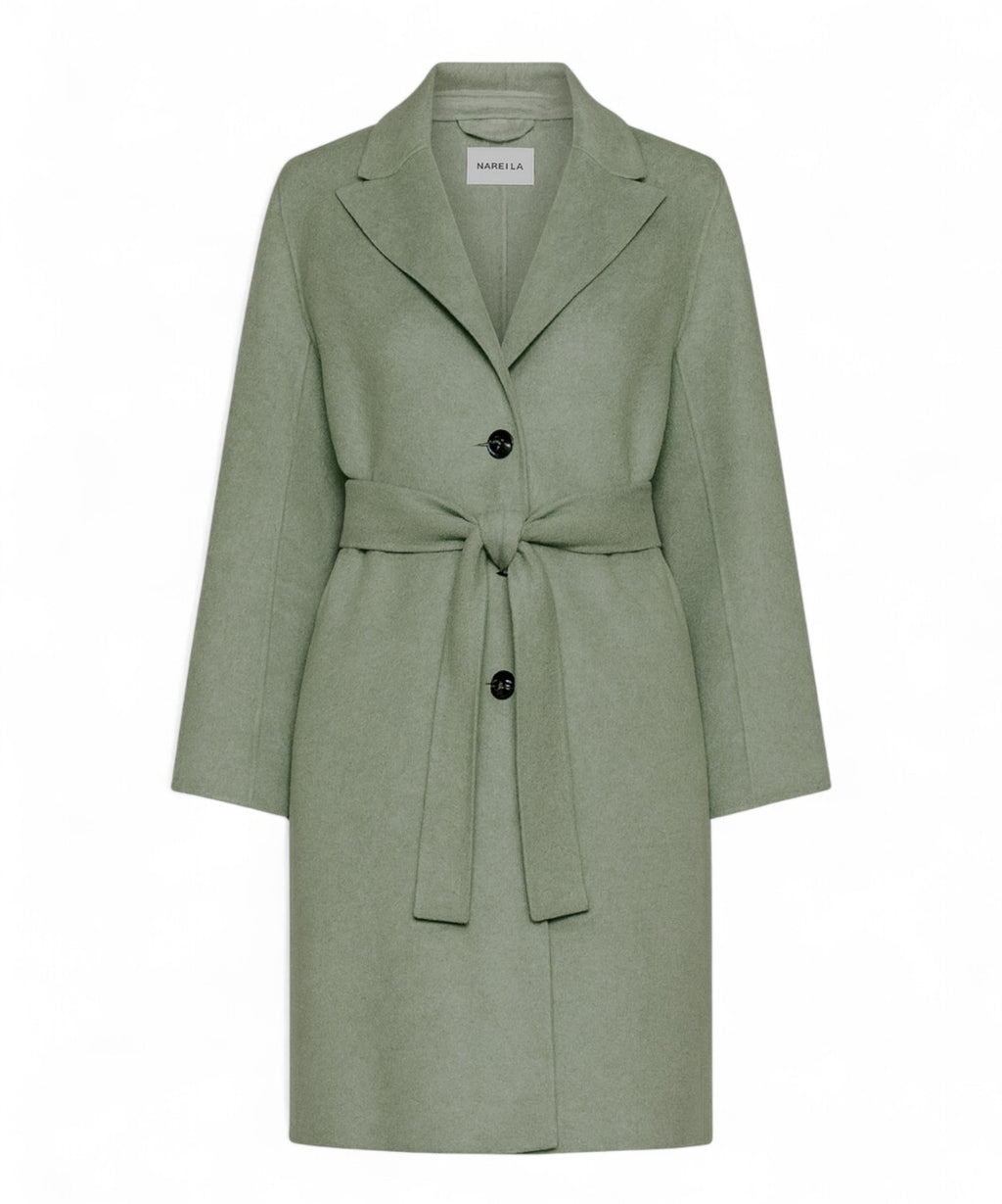 Cappotto POLKA in double di misto lana con cintura-Marella-Cappotti-Vittorio Citro Boutique