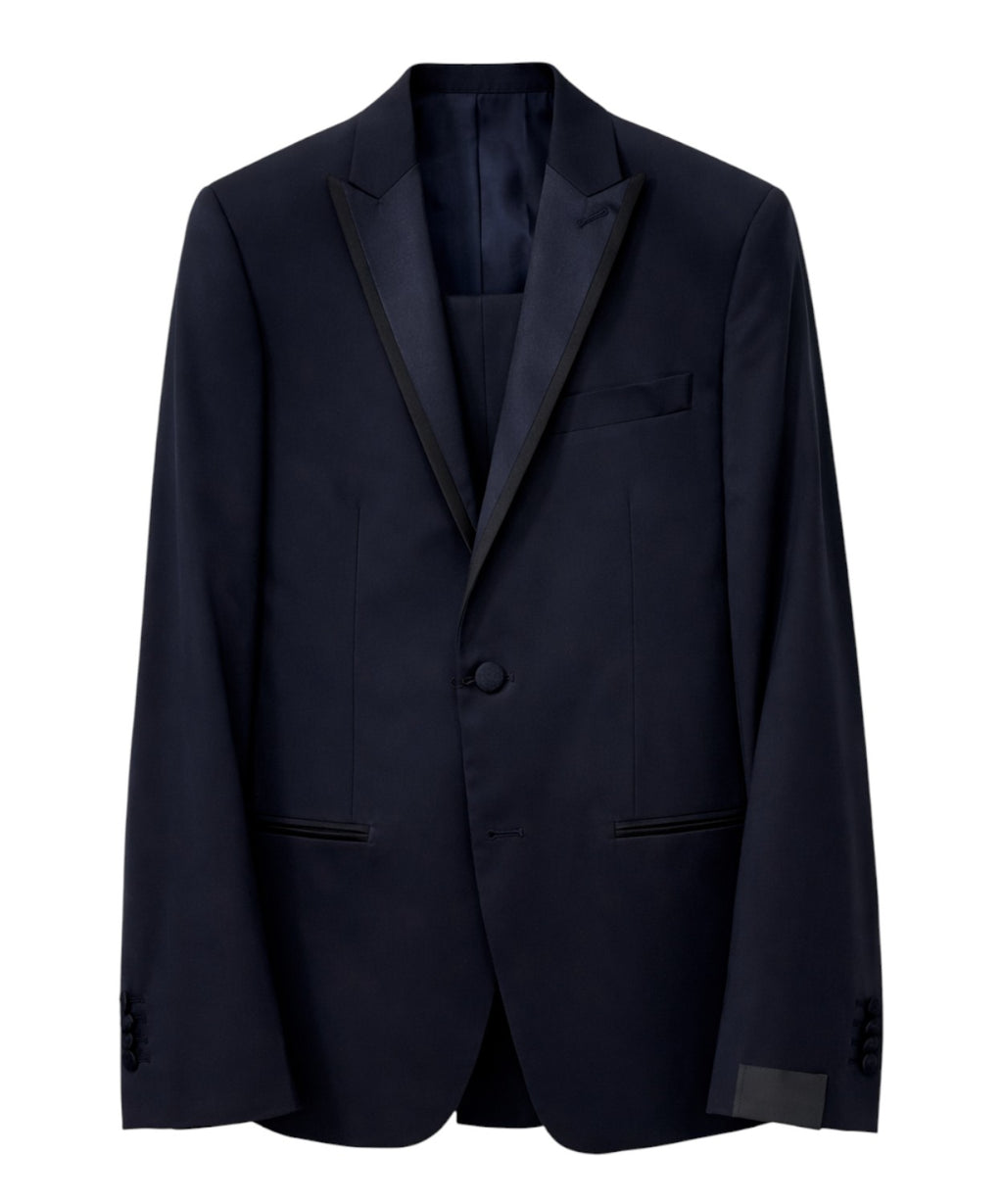 Abito Alessandro Dell'Acqua met revers in lancia-vorm en contrasterende bies