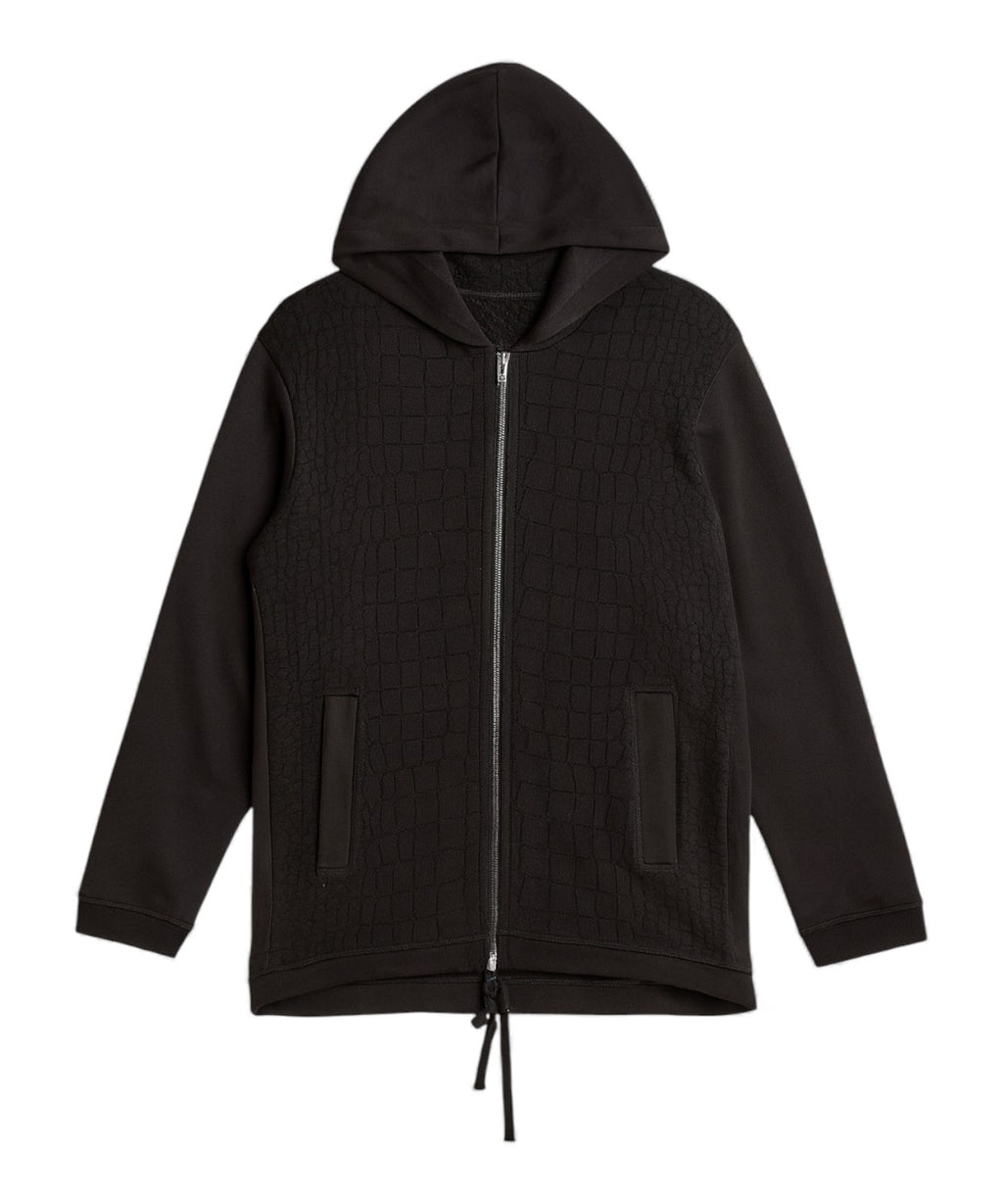Felpa Zip Donna Nera Cocco Tricotchic