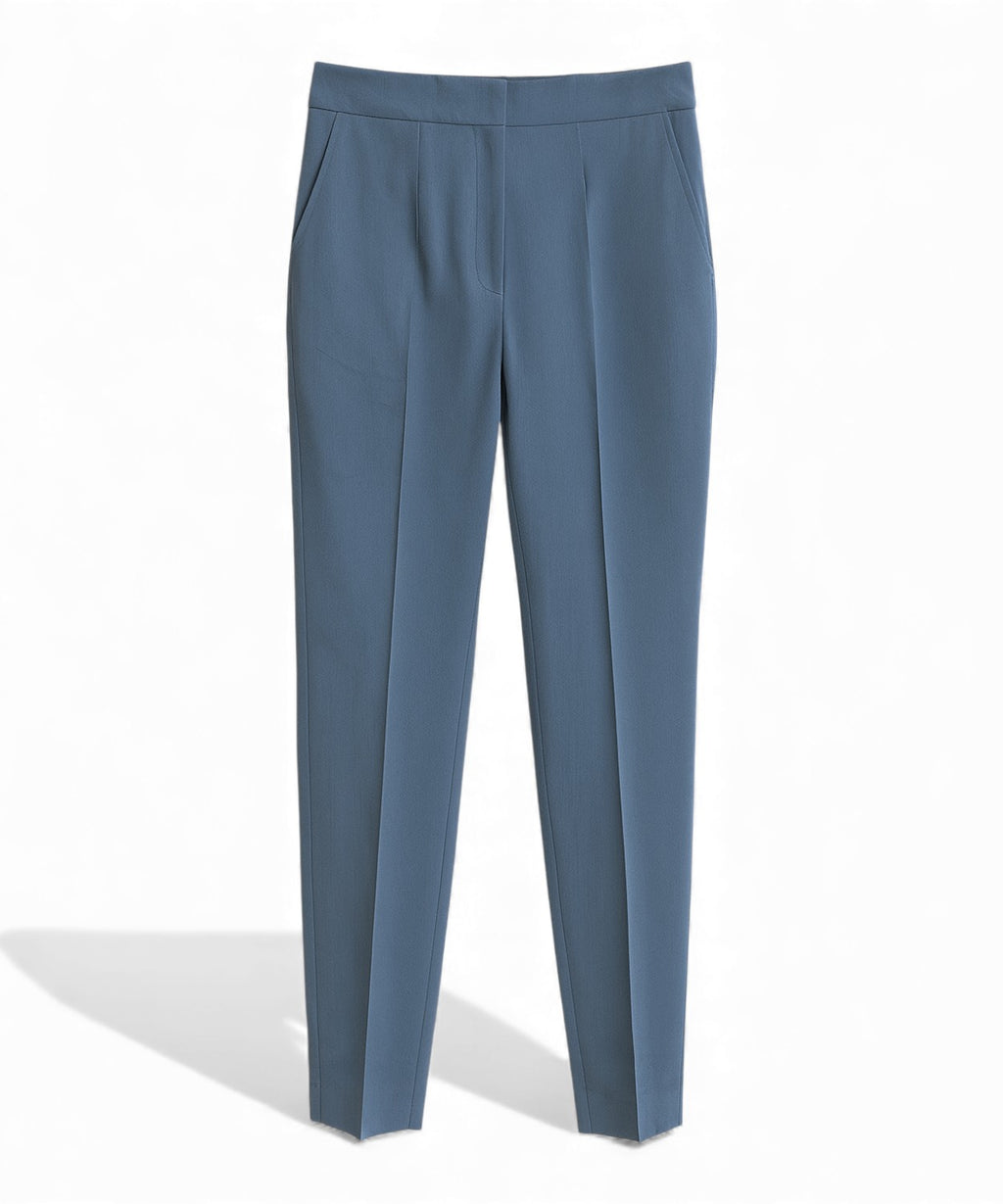 Pantalone Blubianco con Piega Centrale