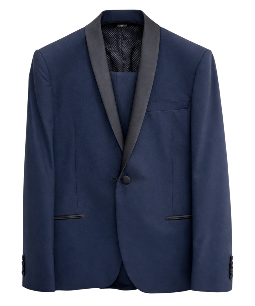 Elegante herenpak Havana & Co met satijnen revers