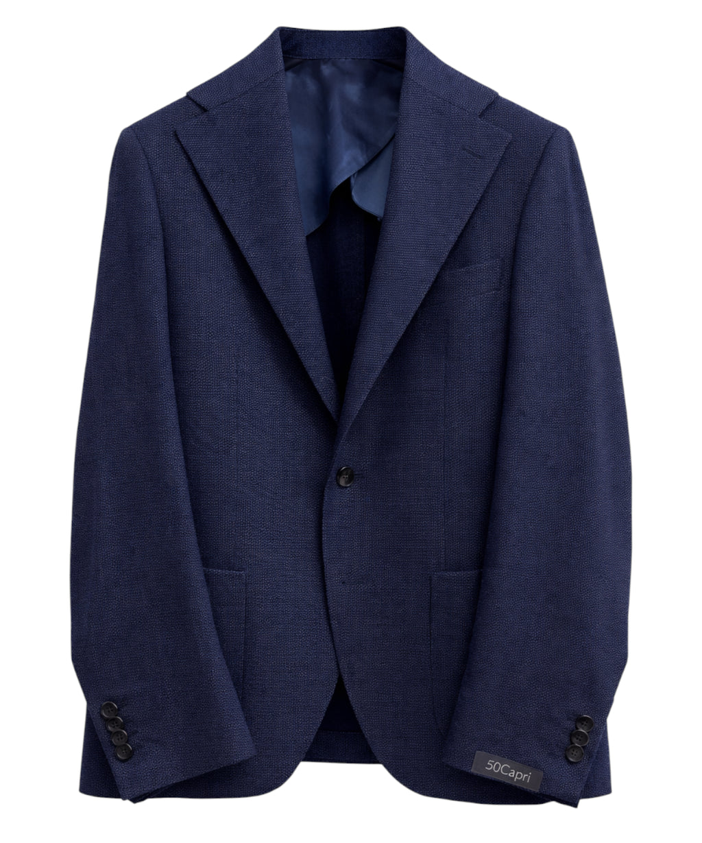 G. Capri Einreiher-Jacke aus Wollmisch-Piqué