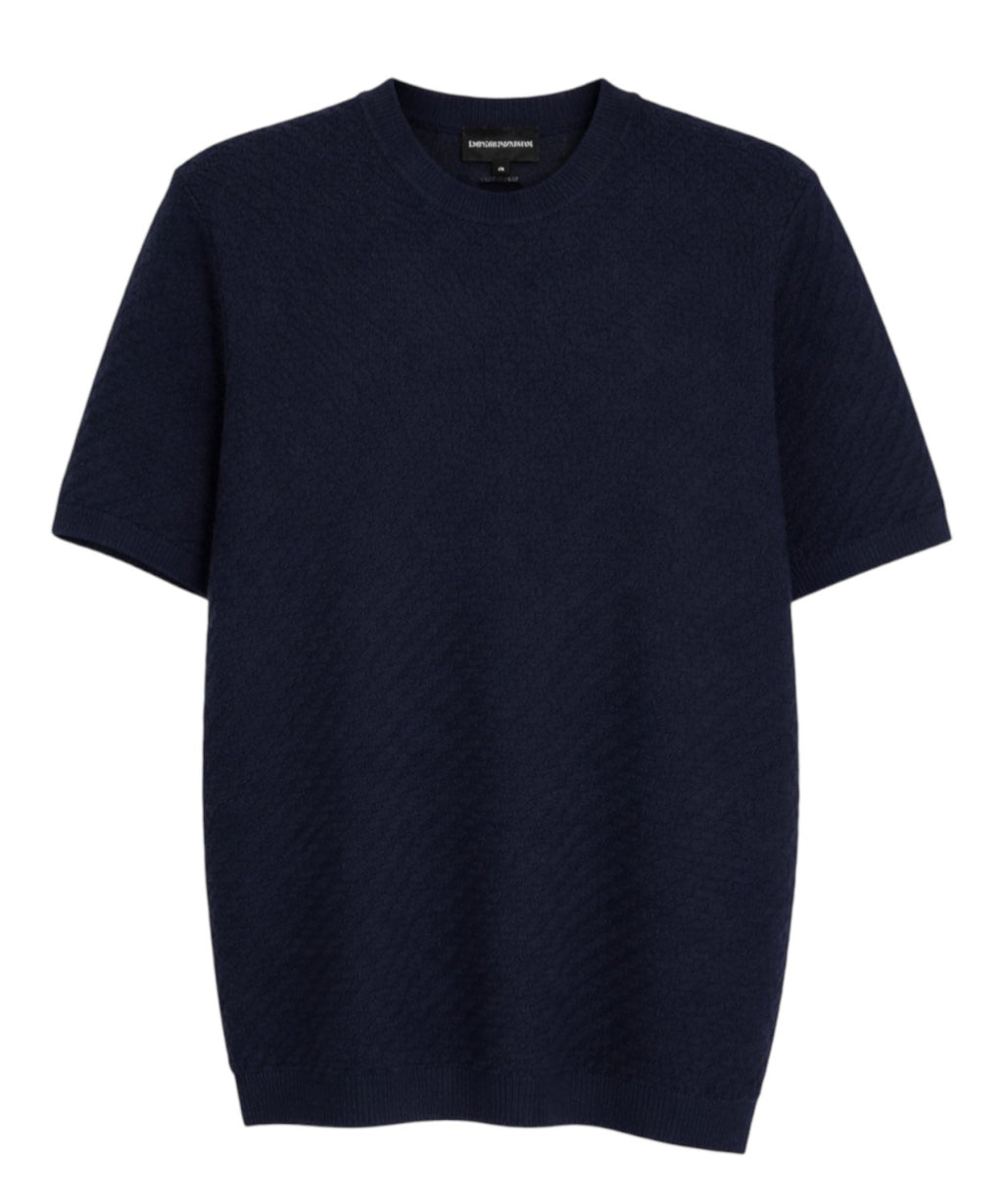 Emporio Armani T-shirt Uomo con Motivo in Rilievo