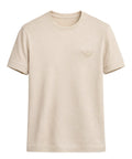 T-shirt Slim Fit con Logo in Rilievo sul Petto Emporio Armani