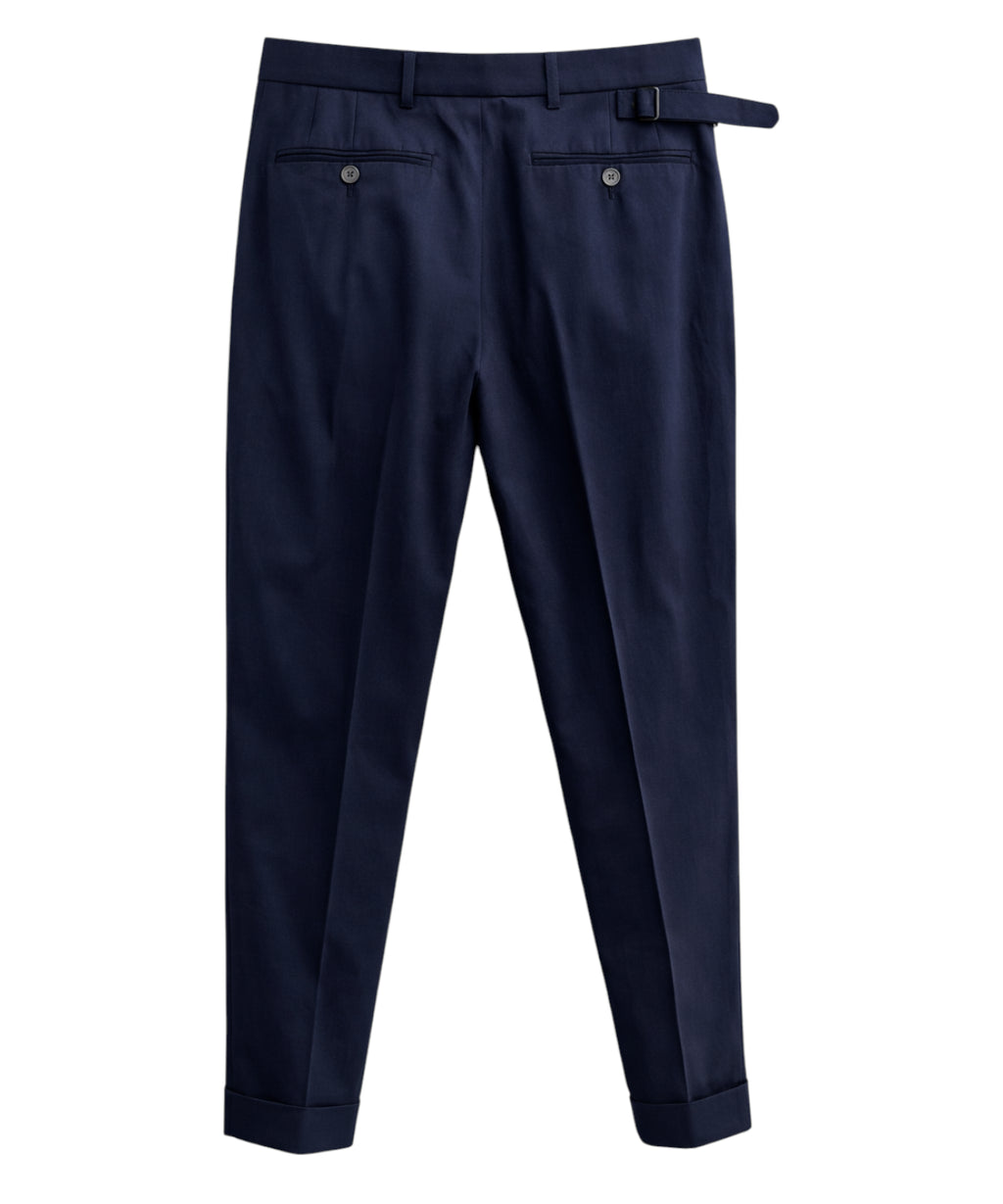 Pantaloni Lardini in cotone con cintura laterale