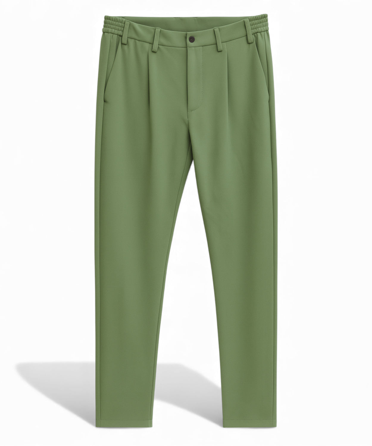 Pantaloni Verdi con Pinces