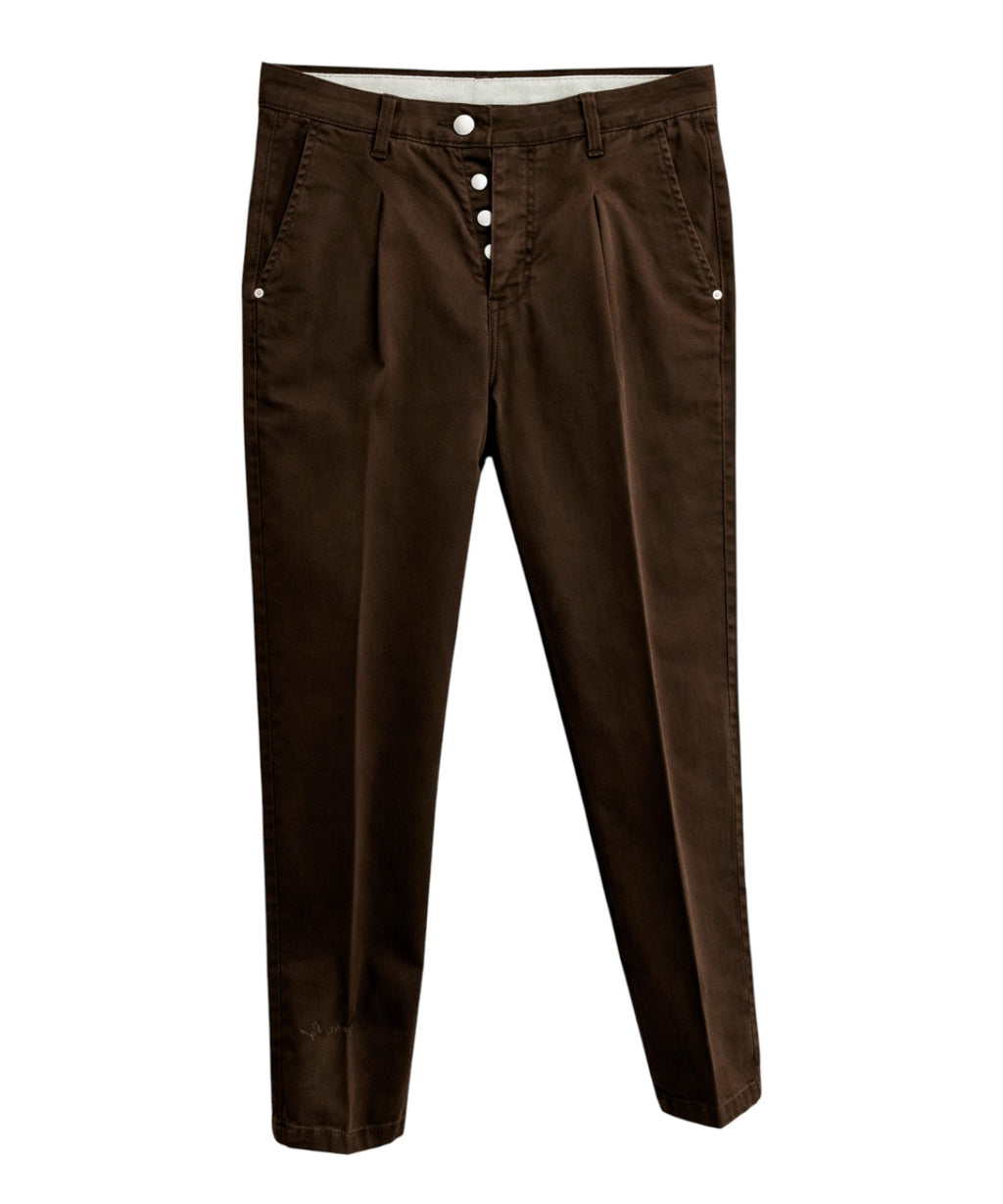 Pantalone Uomo Cotone con Pinces - Entre Amis