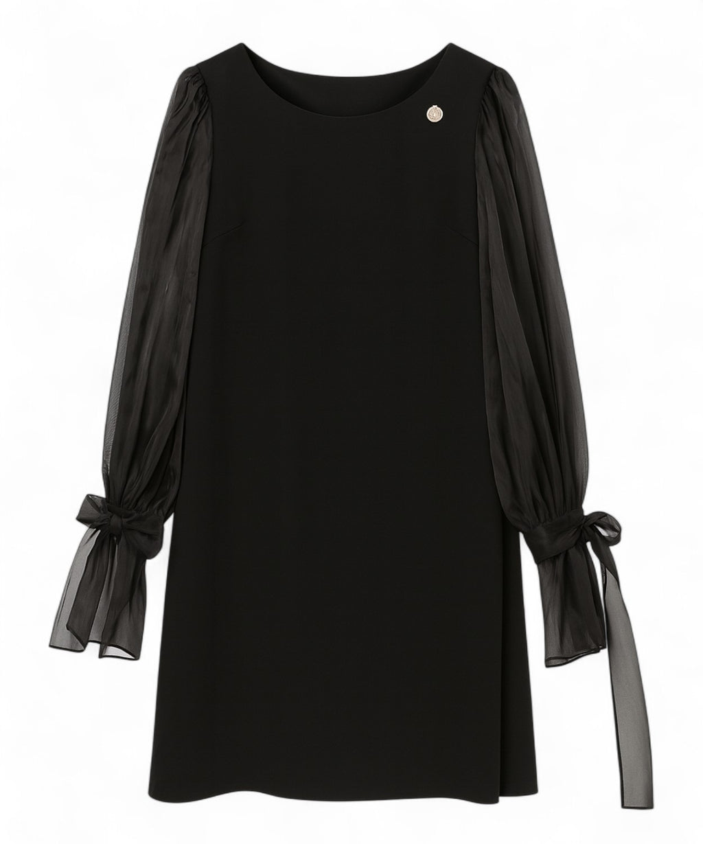 Abito Rinascimento con Maniche in Organza e Fiocchi