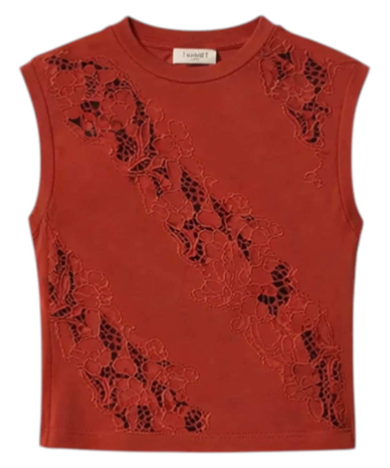 Smanicato donna con ricamo sangallo Twinset