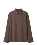 Camisa Farea MM Max Mara em seda com estampado integral
