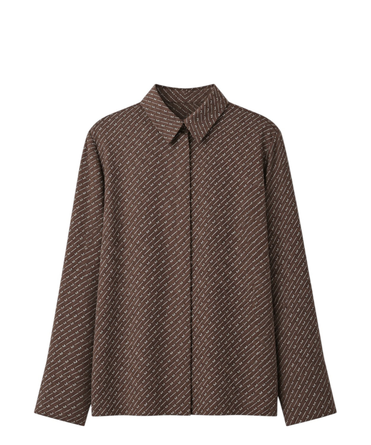 Camicia MM Max Mara Farea in seta con stampa all over