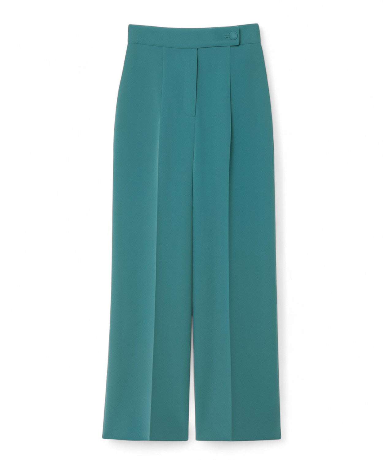 Pantalone in cady con Pieghe e Cinturino Satin