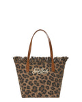 Borsa Shopper City Medium Leopard MC2 Saint Barth