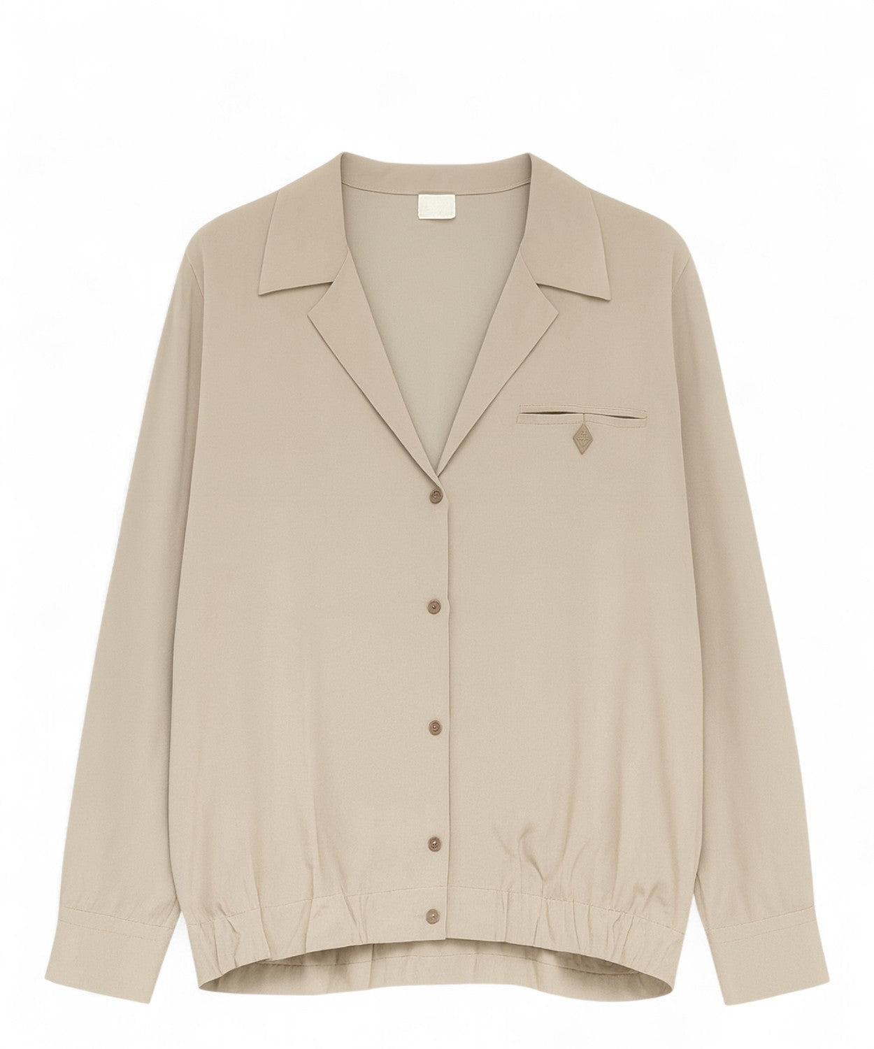 Camicia in crepe con colletto bowling Marella