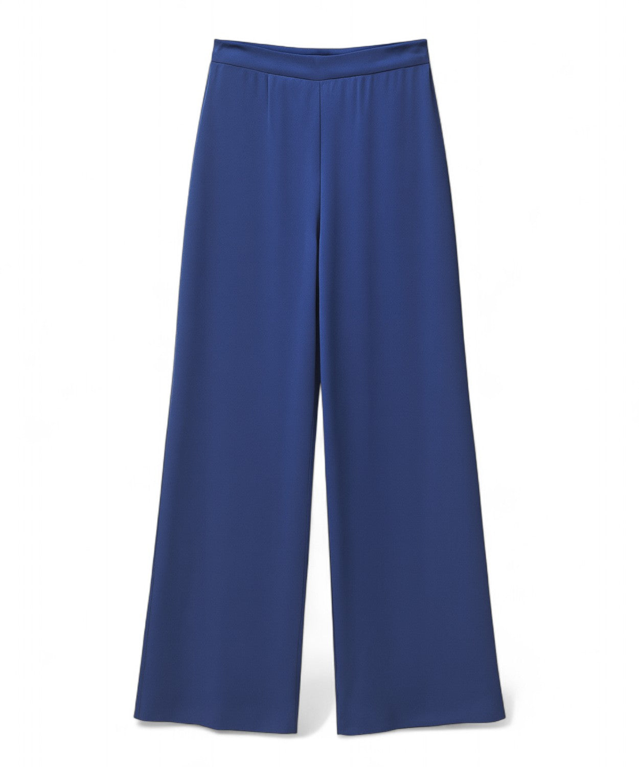 Pantaloni in Satin Gamba Larga