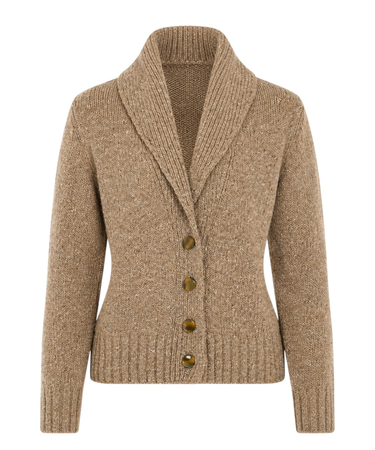 Cardigan Marella Geode in Misto Lana con Scollo a Scialle