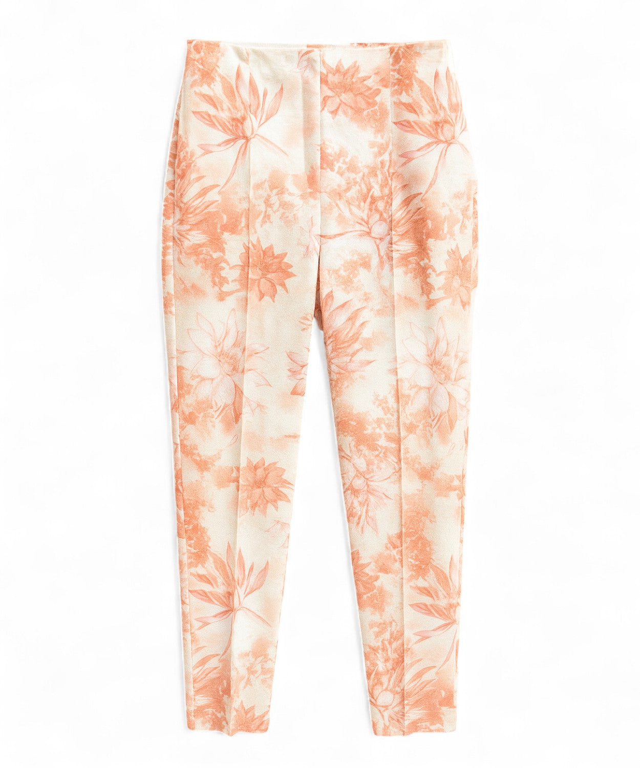Pantaloni in Lino a Stampa Floreale