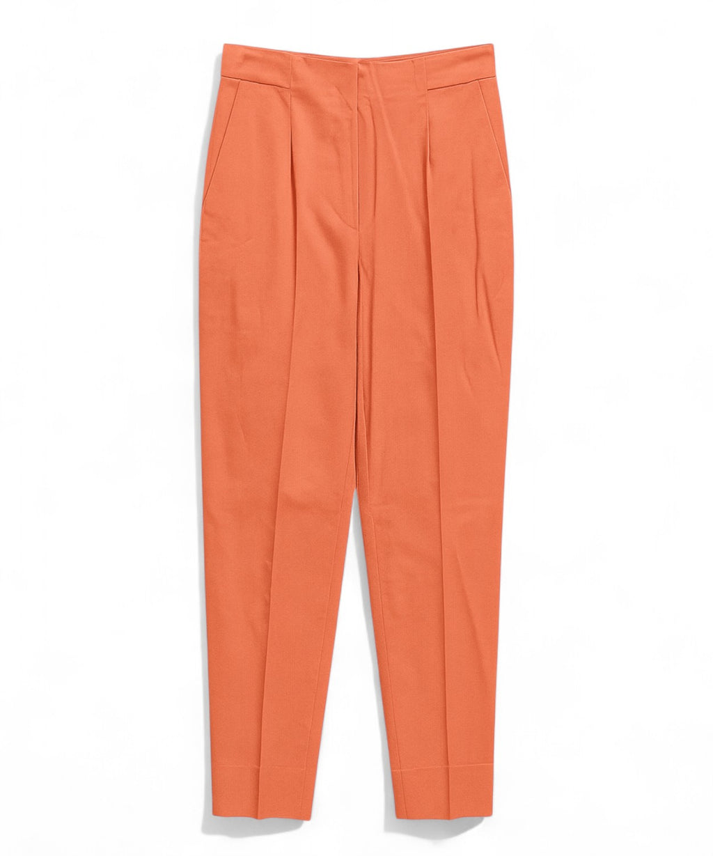 Pleated Cotton Trousers