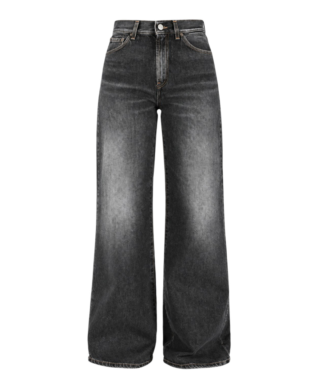 Jeans Donna Wide Leg Dondup Amber in Denim