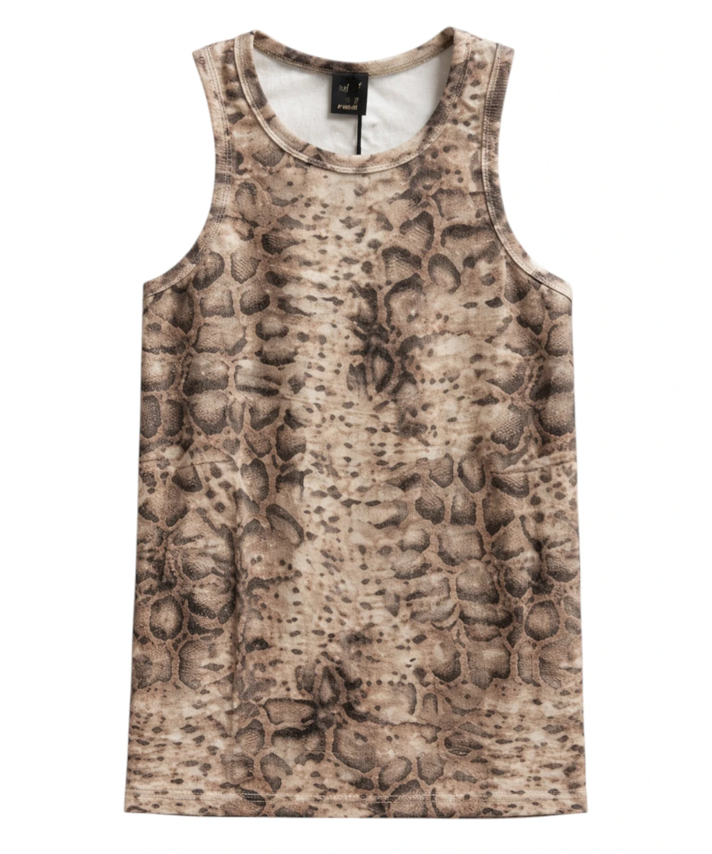 Pinko Canotta Belfiore met slangenprint