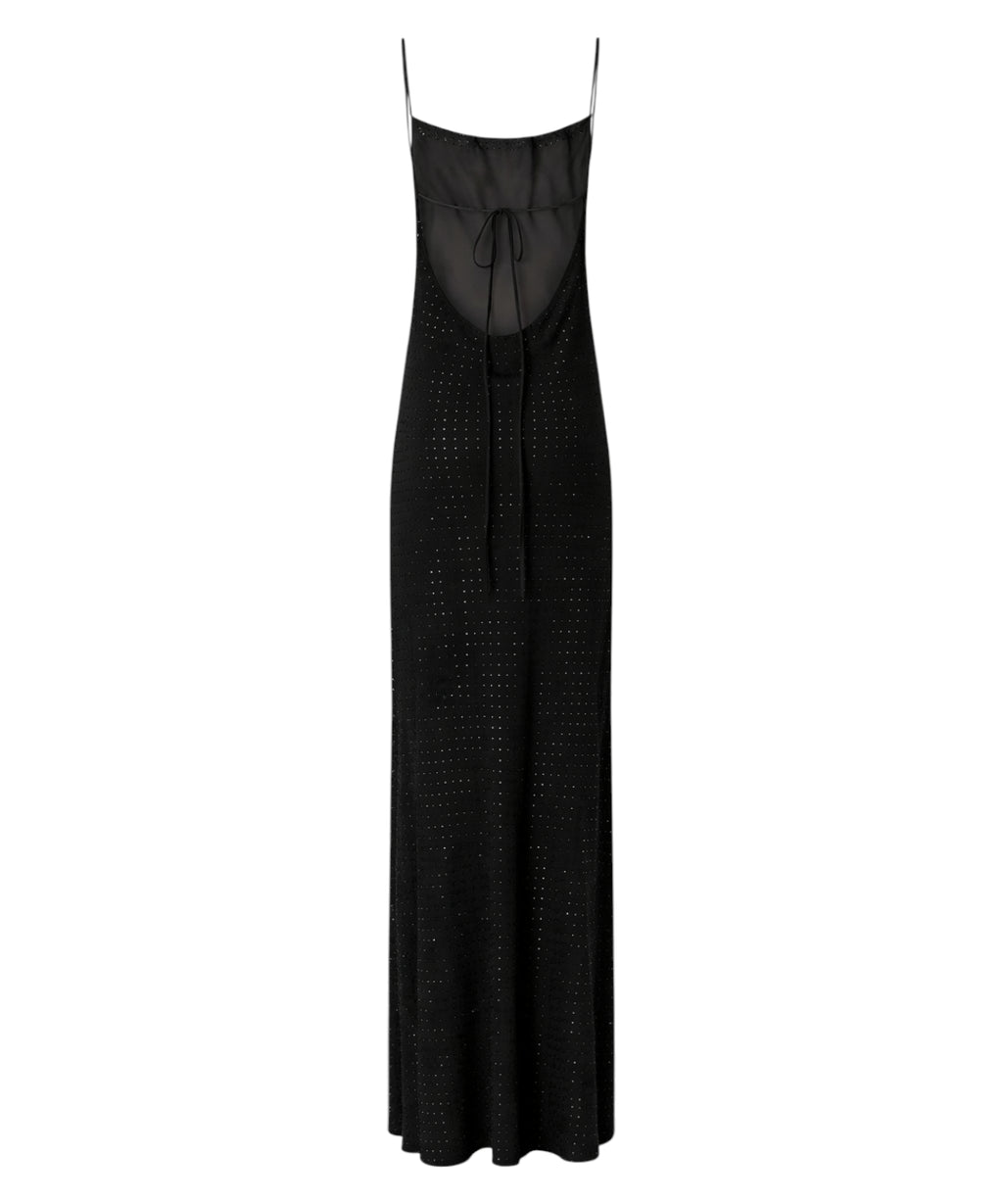 Abito Lungo Slipdress PINKO con Strass