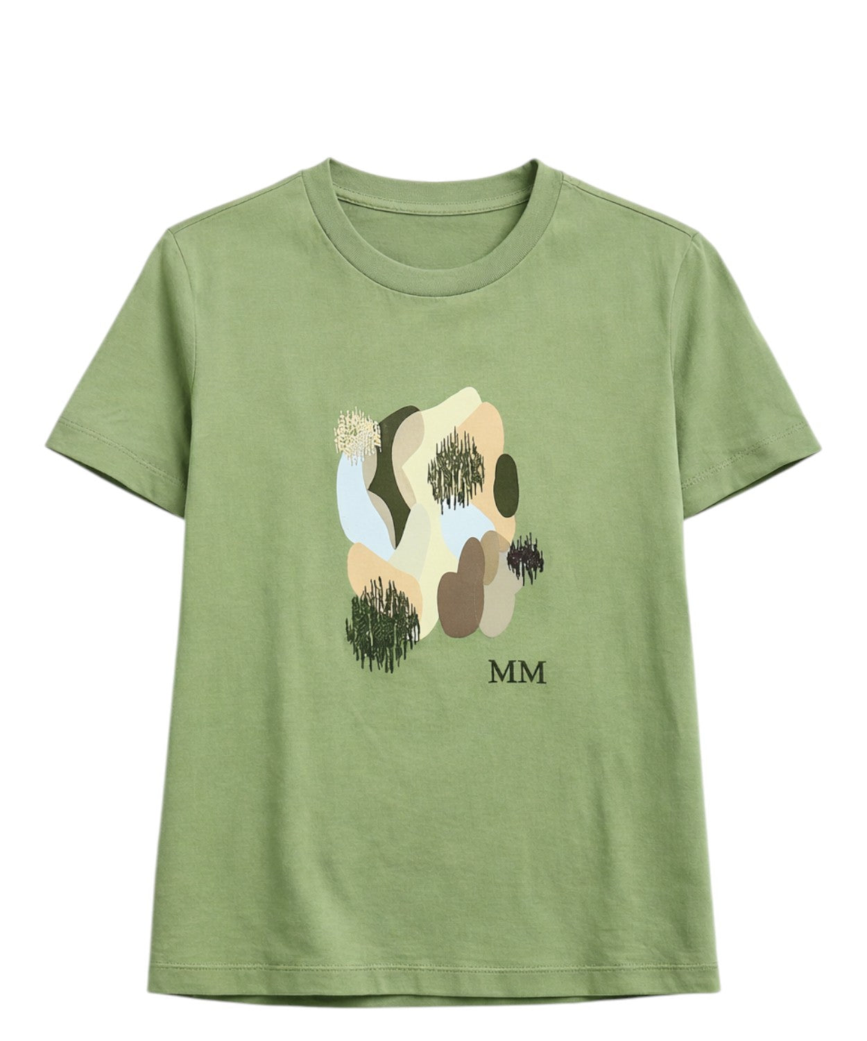 T-shirt damski z bawełny z nadrukiem i logo Licenza