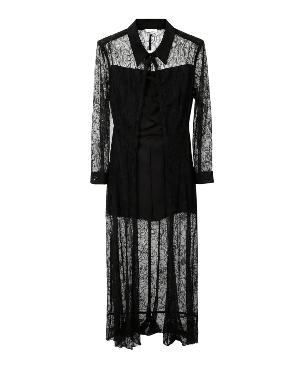 Abito lungo Tuwe con pizzo