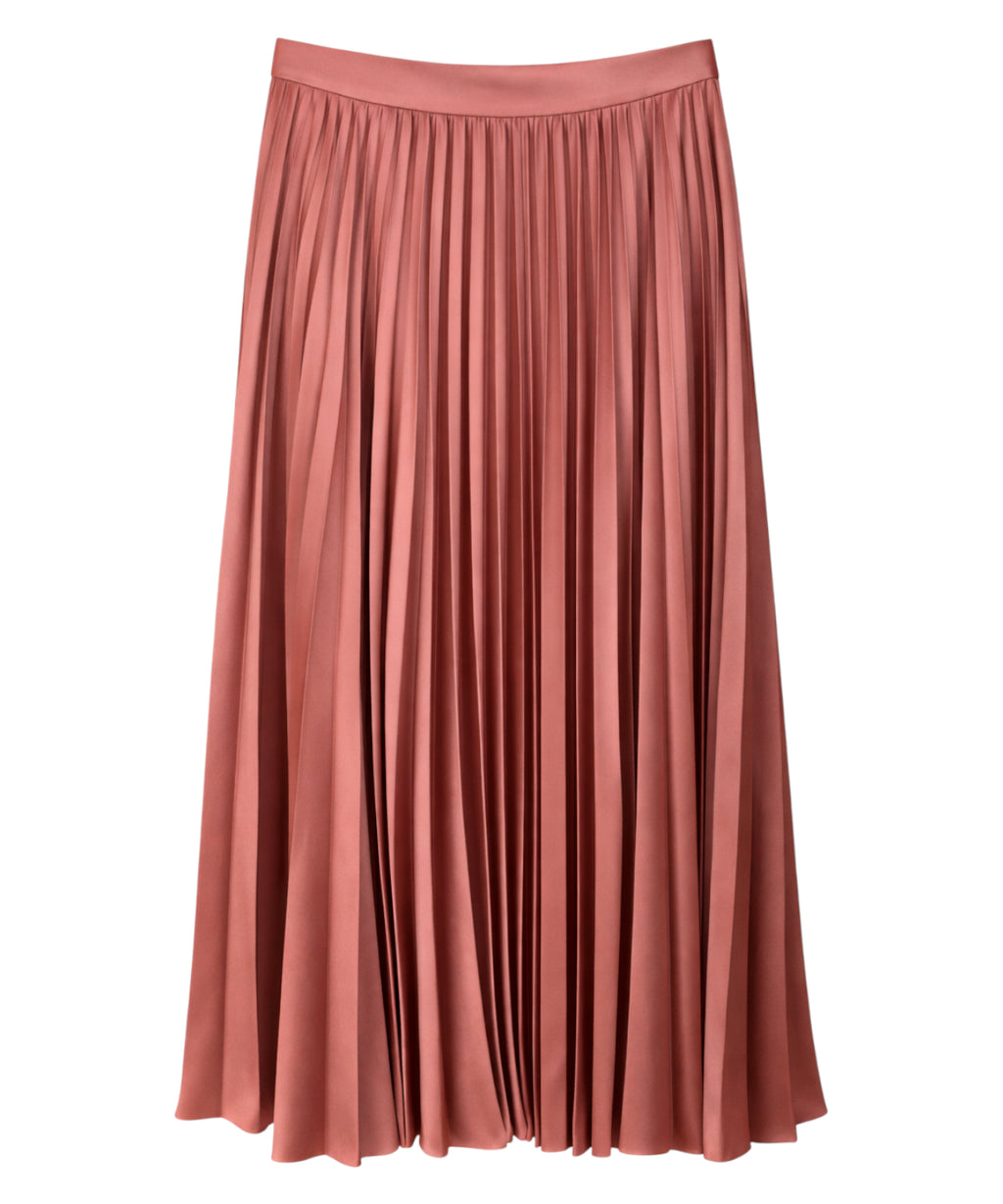 Gonna Midi Twinset Satin Plissé