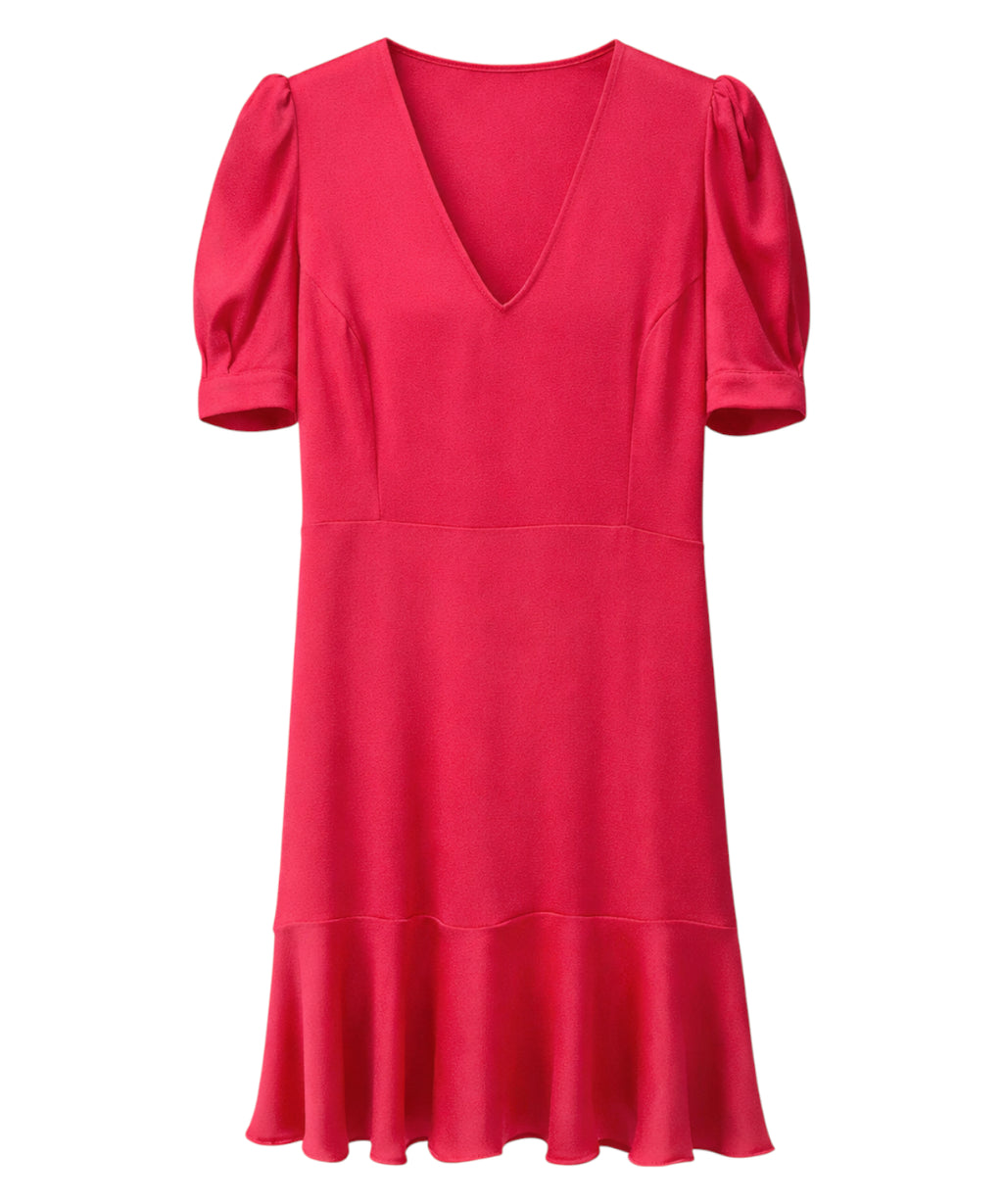 Abito Satin Twinset Maniche Sbuffo
