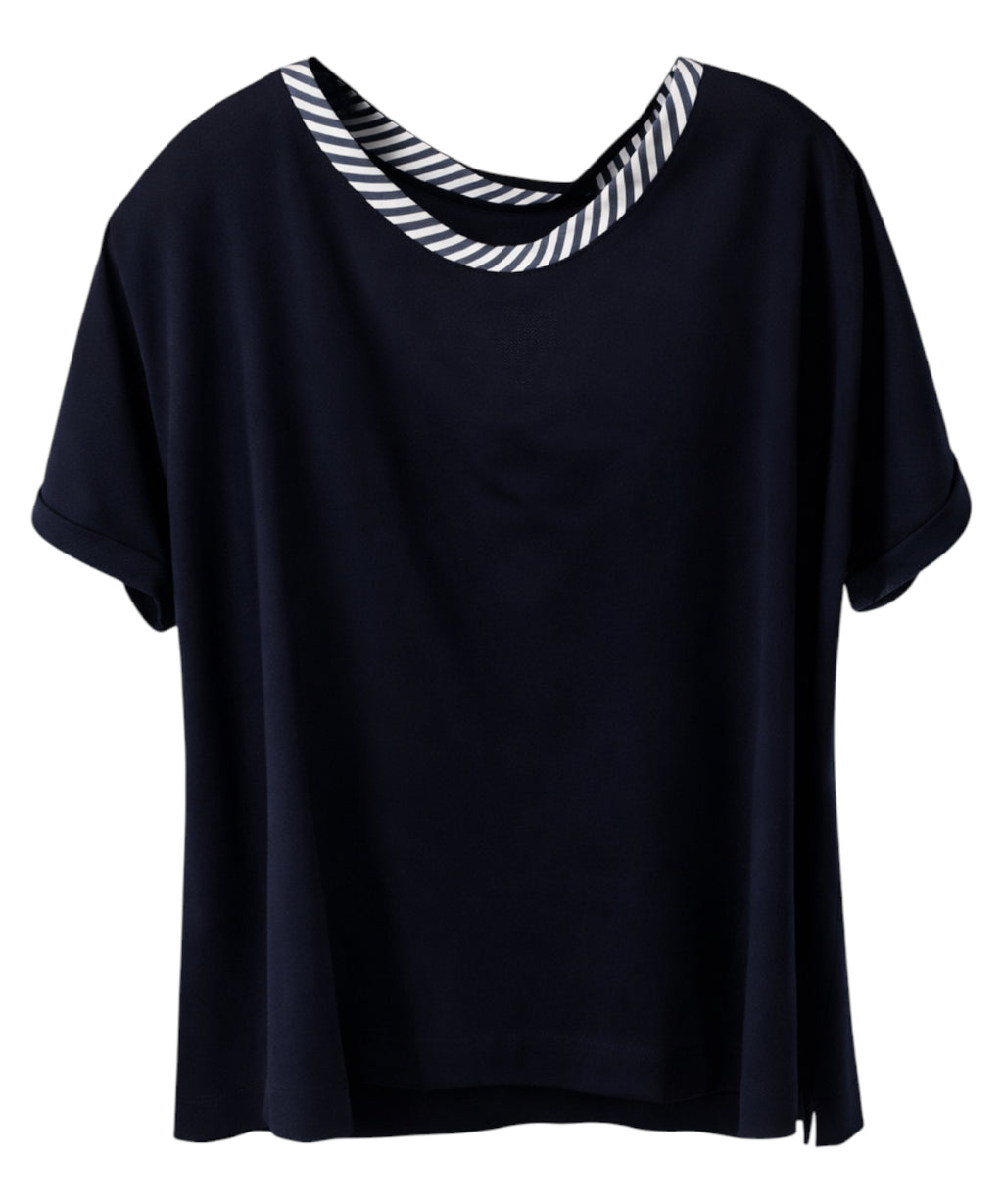 Elena Mirò T-shirt met decoratieve strik