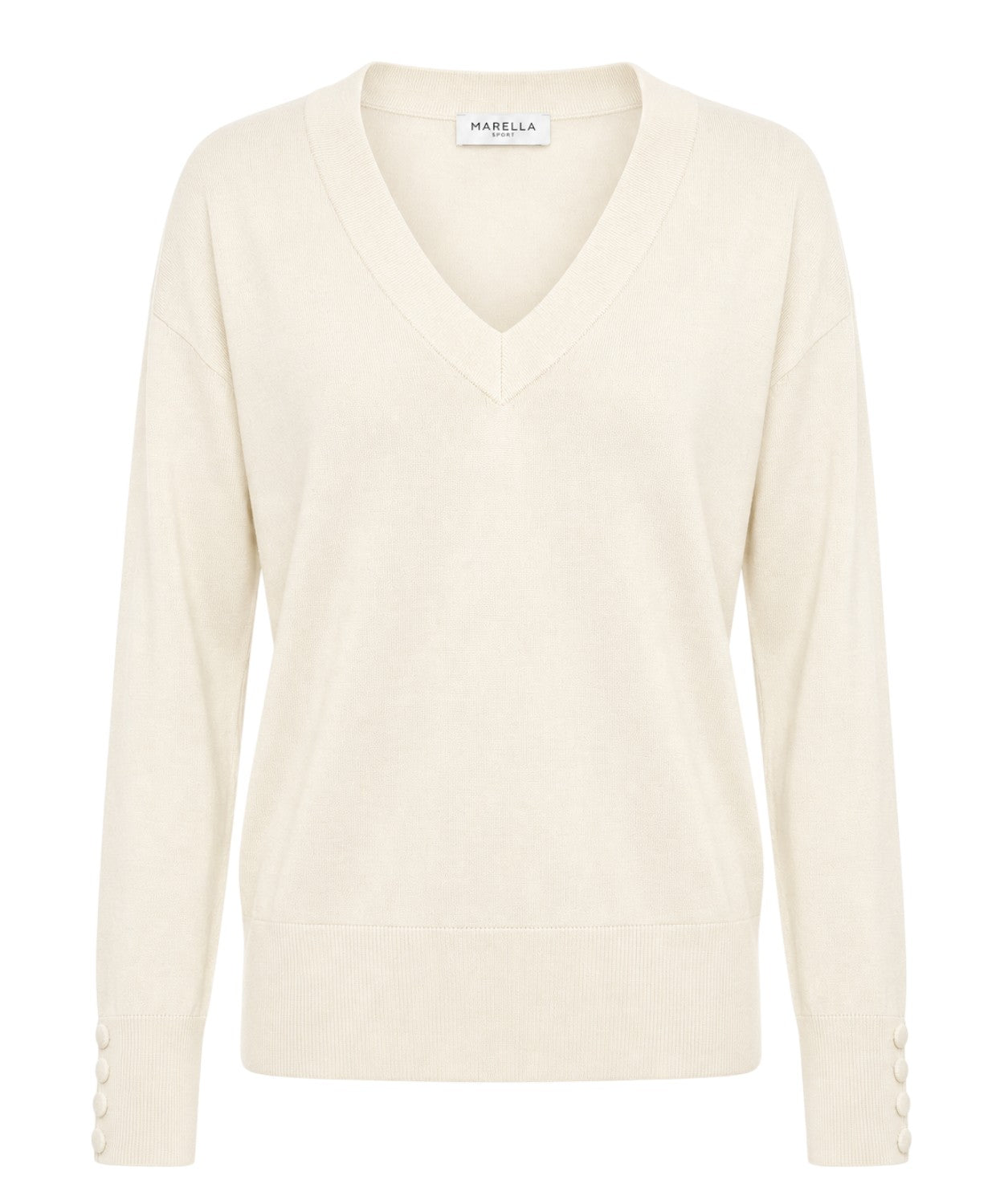 Maglia Marella FACELLA in filo di Cotone con Scollo a V