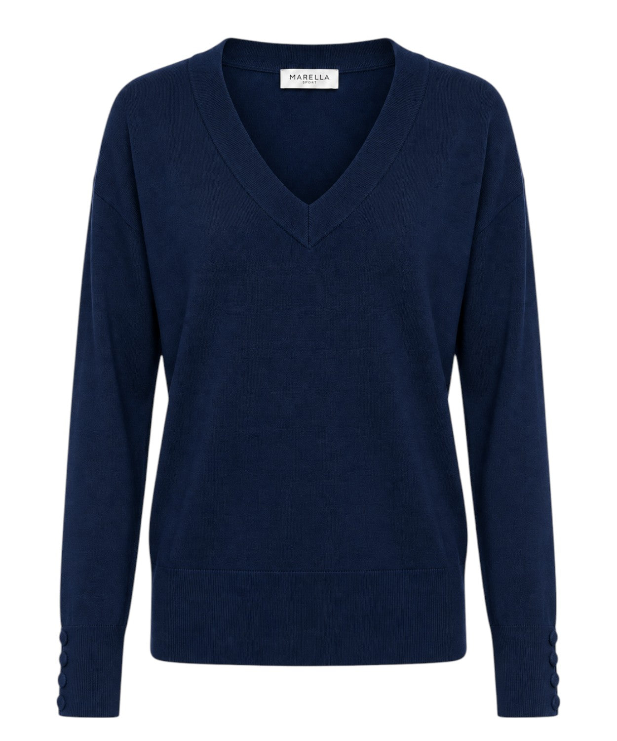 Maglia Marella FACELLA in filo di cotone con scollo a V