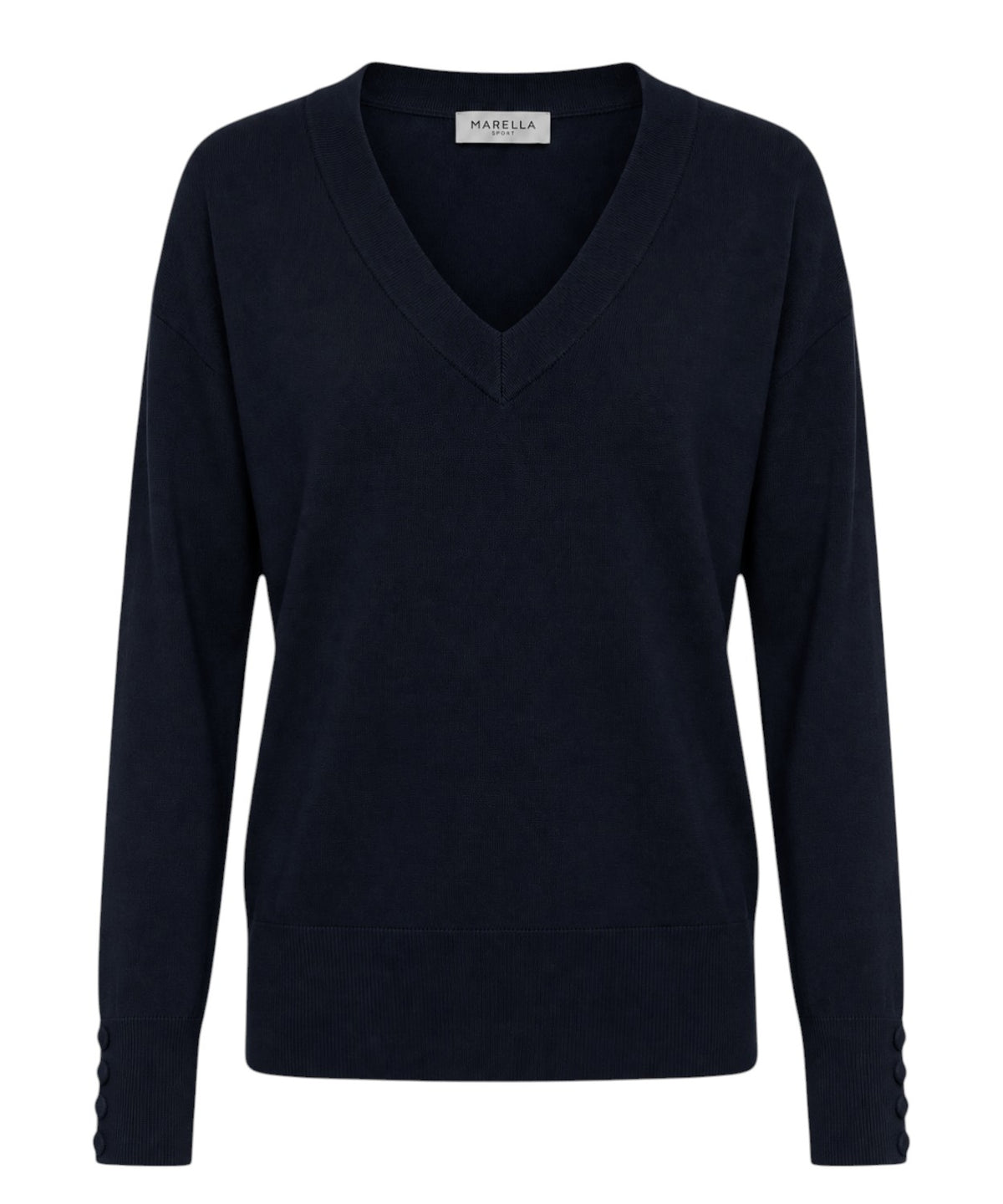 Marella FACELLA Pullover aus Baumwollgarn mit V-Ausschnitt