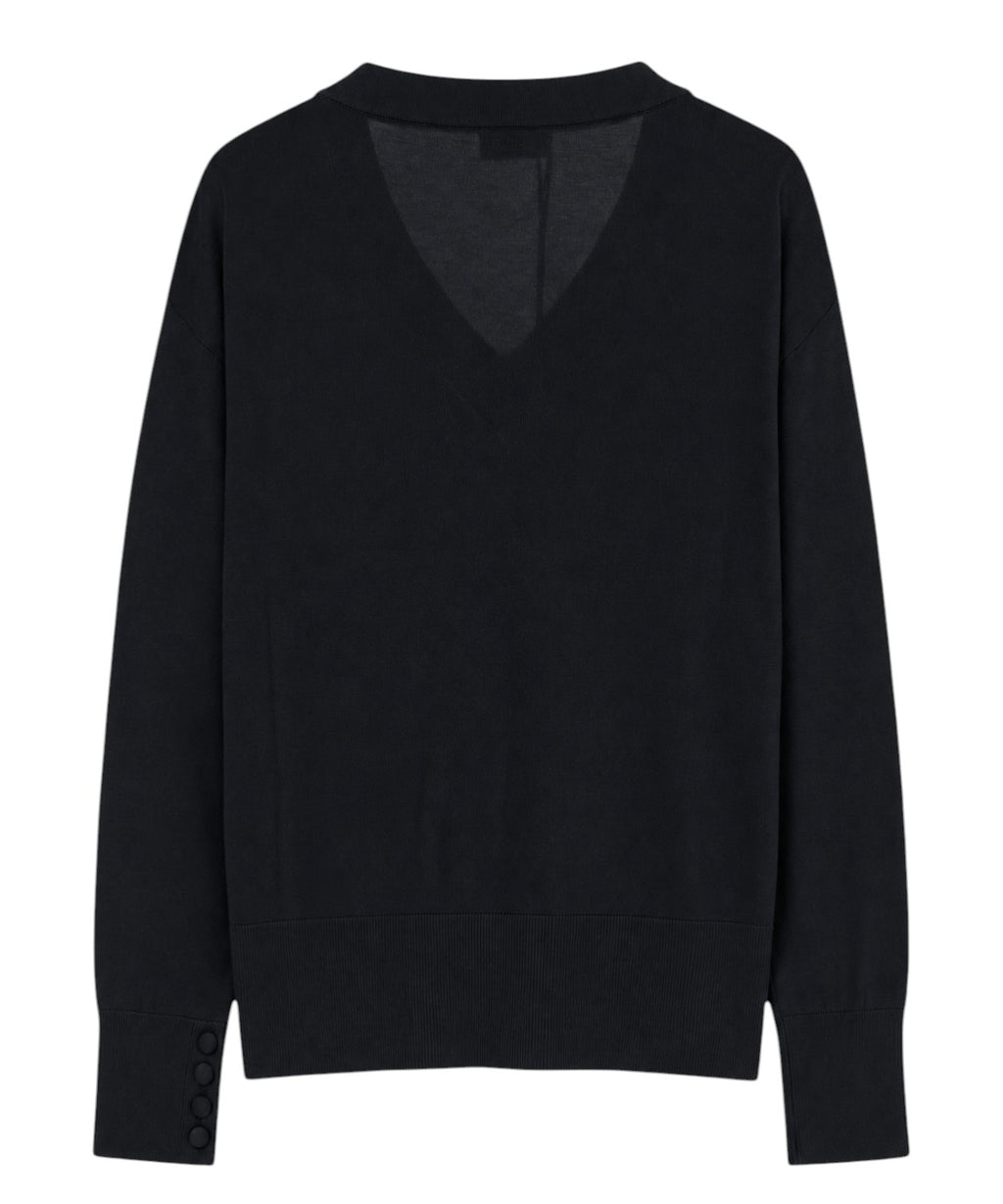 Marella FACELLA Pullover aus Baumwollgarn mit V-Ausschnitt
