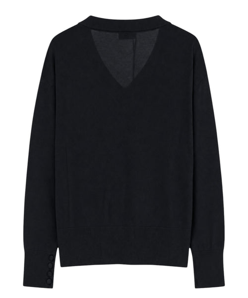 Marella FACELLA Pullover aus Baumwollgarn mit V-Ausschnitt