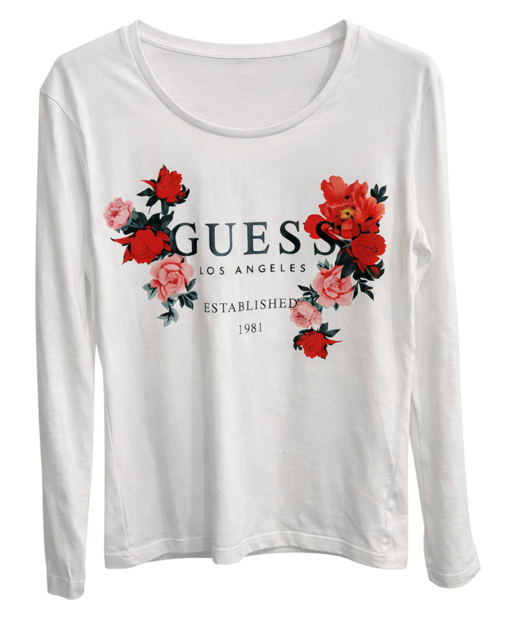 Guess T-shirt met bloemenprint en logo