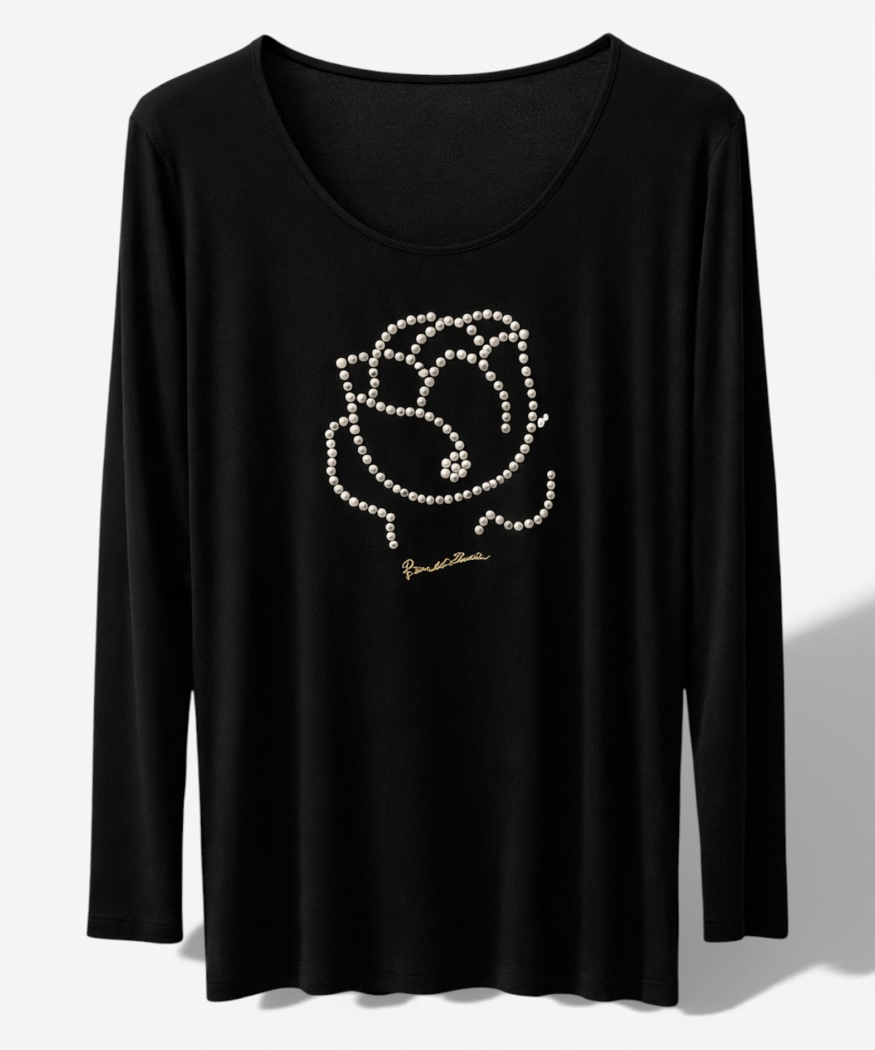 Maglia Nera Braccialini con Perle