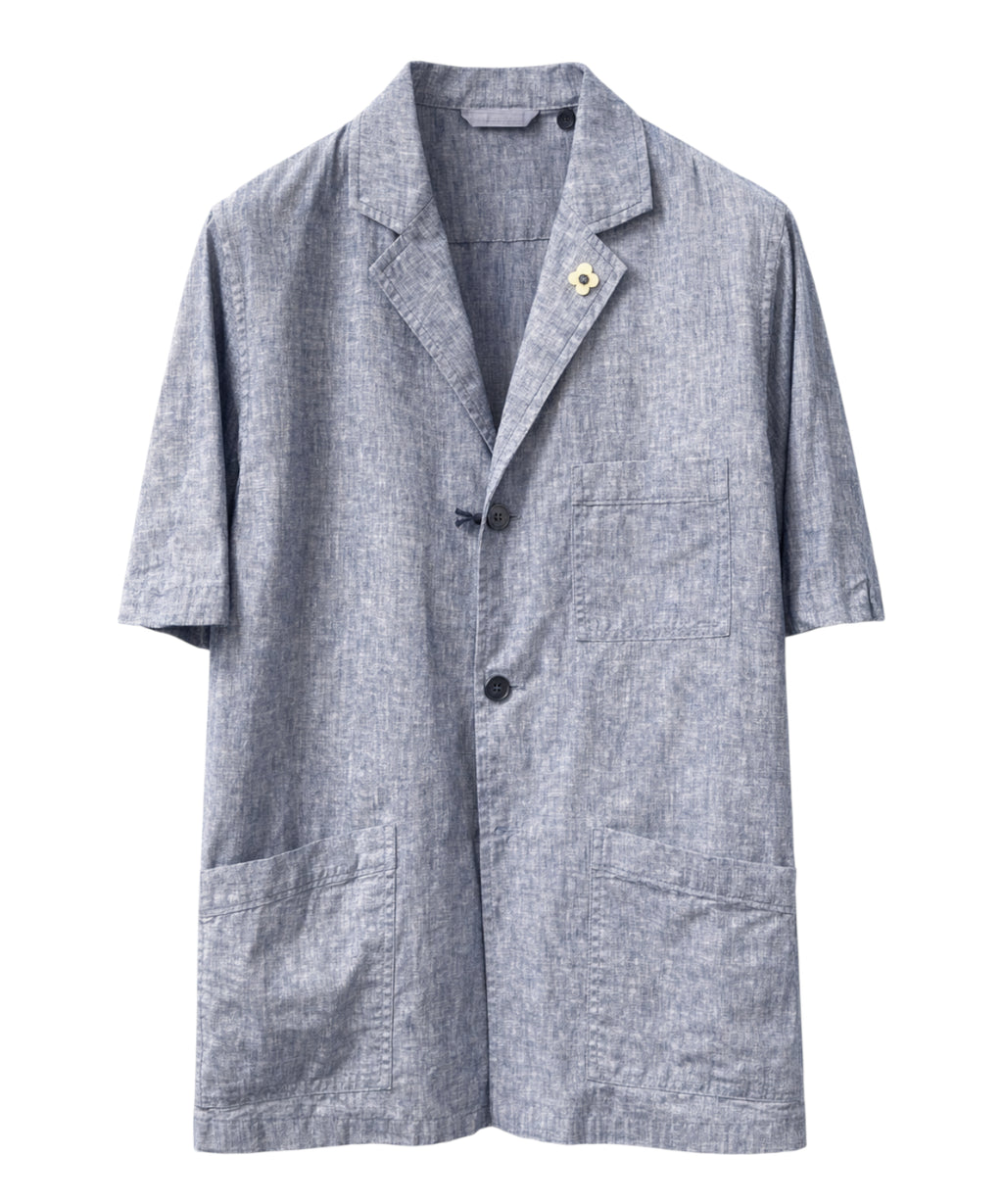 Giacca Lardini mezza manica in tessuto leggero